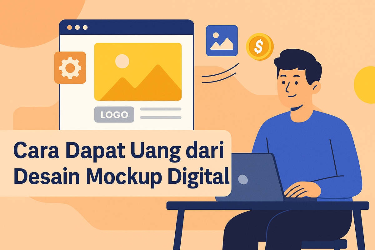 Cara Dapat Uang dari Desain Mockup Digital