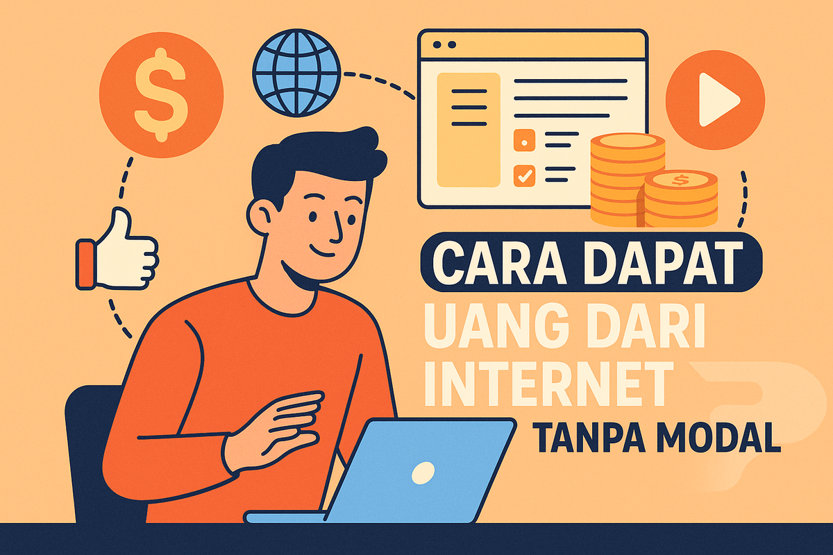Cara Dapat Uang dari Internet Tanpa Modal