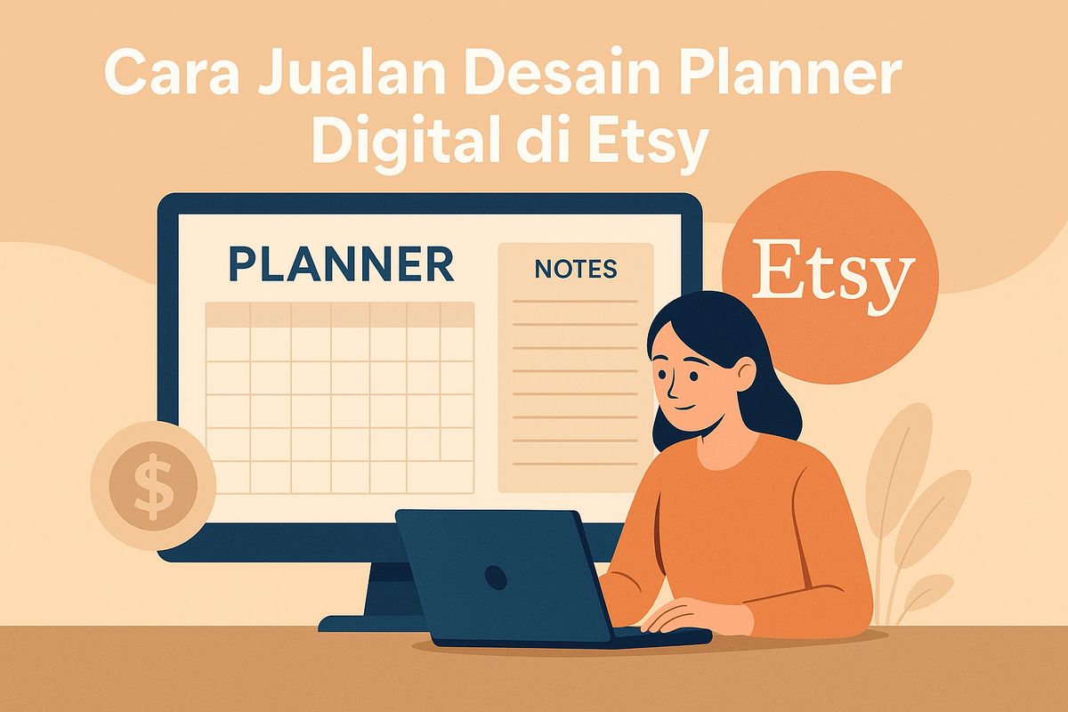 Cara Jualan Desain Planner Digital di Etsy